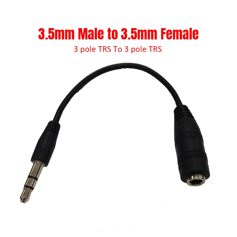 Generic Mm Microphone Adapters Pole To Pole Trs Male To Female