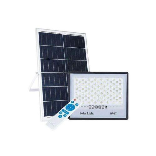 LED Motion Sensor Solar Powered Wall Light Wireless Camera Floodlights - BlackWhite