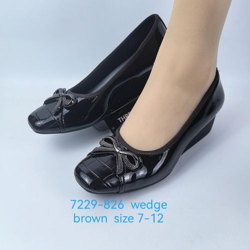 Ladies Quality Threeshow Low Heel