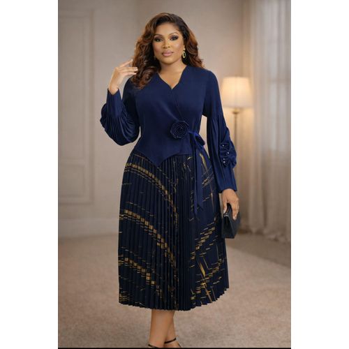 Premium peplum maxi dress