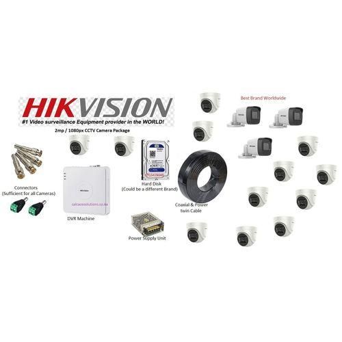 15 Pure HD CCTV CAMERAS (2MP) Kit With Night Vision + Phone Acess + Free BNC