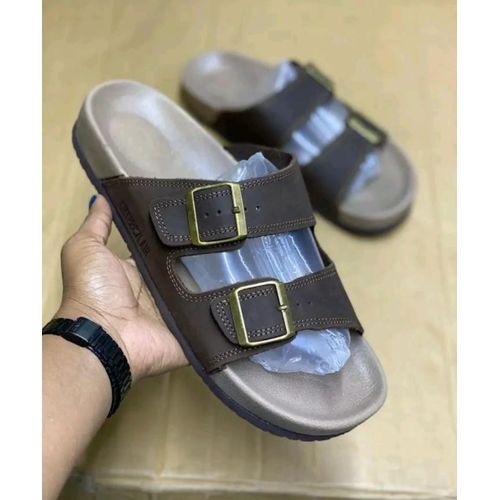 Men's Breathable Sandals Slippers Half Casual Open Shoes DARK BROWN