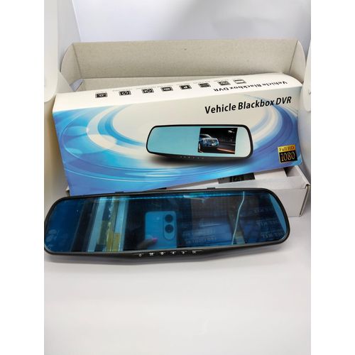 Full HD 1080P Vehicle Blackbox DVR Mirror Dashcam with Intelligent Motion Detection and Continuous Footage Recording