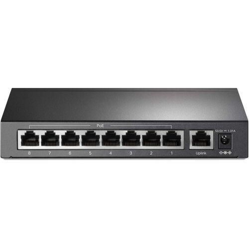 TP Link 9 Port Fast Ethernet 10/100Mbps PoE Switch 8 PoE+ Ports @65W Sturdy Metal W/Shielded Ports Protection Extend Mode Priority Mode Isolation Mode (TL-SF1009P)