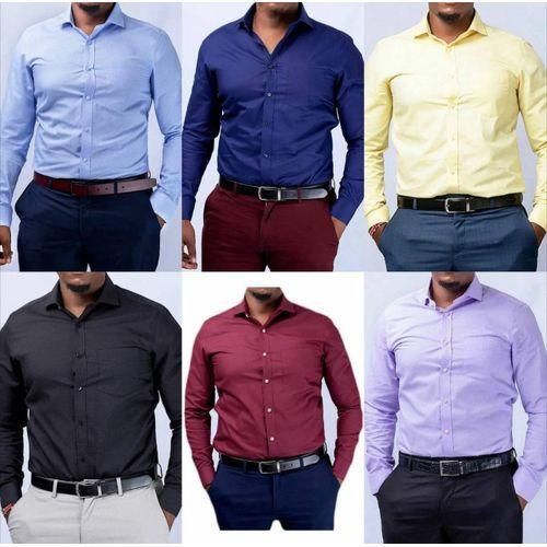 Share this product 6pcs Turkey Men Official Shirt Long Sleeve- Black, Sky Blue, Navy Blue, Purple,Yellow, Maroon