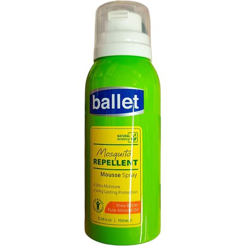 Mosquito Repellent Mousse Spray MOISTURE PROTECTION SHEA BUTTER ALMOND OIL lotion jm