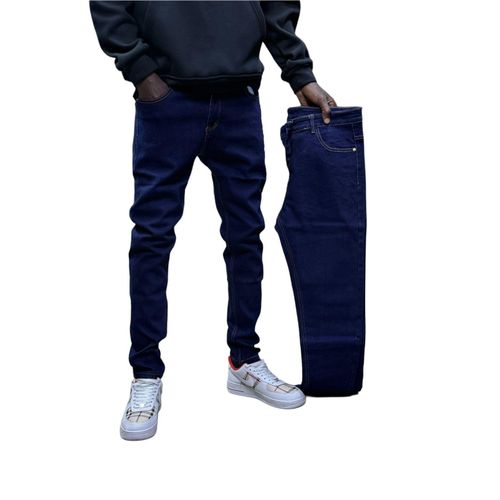 Plain Blue Men Jeans