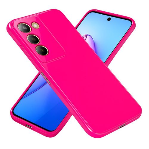 Soft Silicone Slim Fit Cover Anti-Scratch Shockproof Case for vivo V30 Lite - Hot Pink