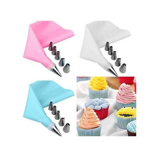 6 Nozzles +Reusable Icing Cake Pastry Piping Bag