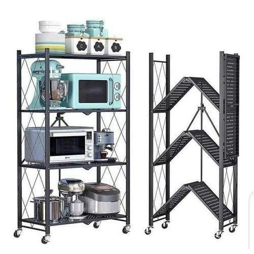 Foldable Kitchen Metallic storage Rack