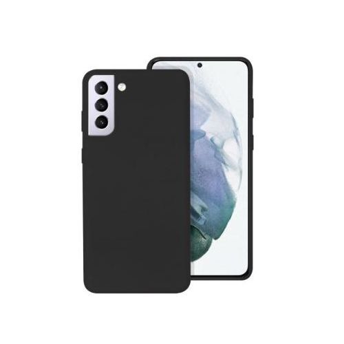 Soft Silicone Back Cover for Samsung Galaxy S21+ - Black, anti-fingerprint, anti-scratch, durable silicone case