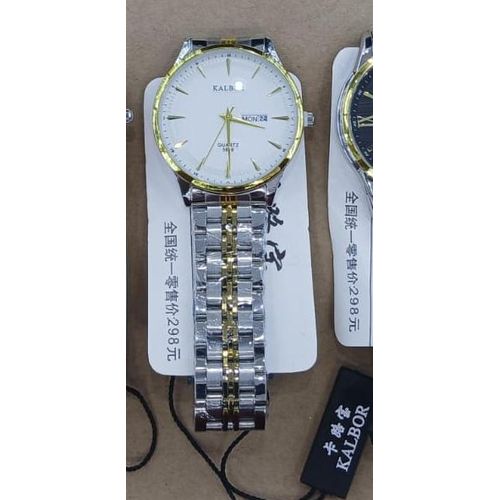 Executive Collection Kalbor Gents Watch Offering Reliable Quartz Accuracy and Practical Day-Date Indicators