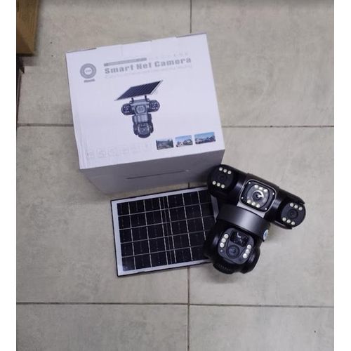 V380 Three Lens Outdoor Camera PTZ 360 Wireless 4G Two Way Audio Auto Tracking 12mp Security Camera