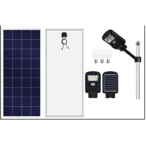 250 Watts solar panel All weather +50 Watts solar Street lights + 3 DC bulb