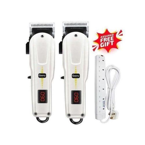 2 Pieces Original Electric Rechargeable Cordless Shaving Machine With Indicator-Kinyozi 6 Way Power Extension