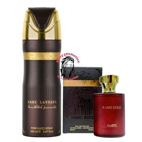 Ramz Gold Eau De Parfum 35ML Perfumed Spray Set 20ML Long Lasting Luxury Fragrance