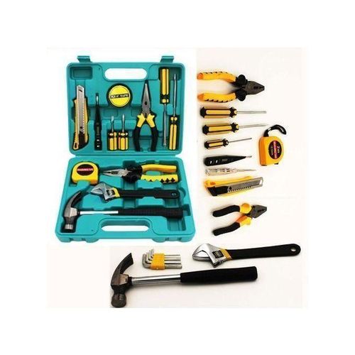 Electrical Repair Home Hand Tool Kit Set With Screwdriver Hammer Measuring Tape Wrenches Pliers All Accessories Hardware Tool box Mechanical