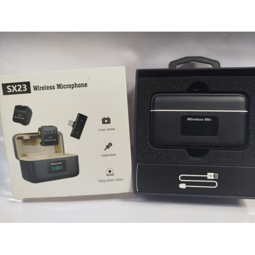 Digital Display SX23 Wireless Microphone for Interviews and Podcasts