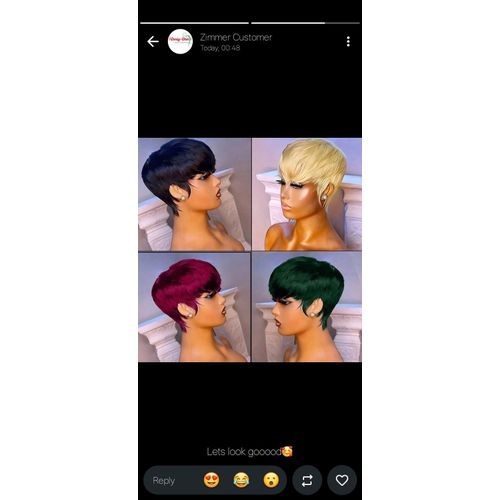 Flinch pixie bob wig
