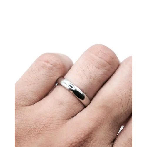 Quality Unisex Silver Plated Wedding Ring With A Free Gift Box