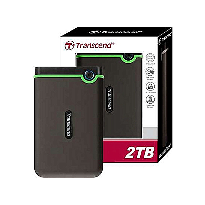 TRANSCEND External Hard Disk Drive USB 3.0 - 2TB - green ...