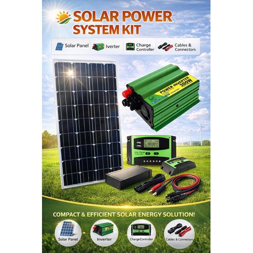 600Watts Solar Panel All Weather Monocrystalline 600 Watts Solar Panel 25 Years Warranty 300 Watts Solar Power Inverter 300W DC TO AC Inverter 10AH Solar Charge Controller