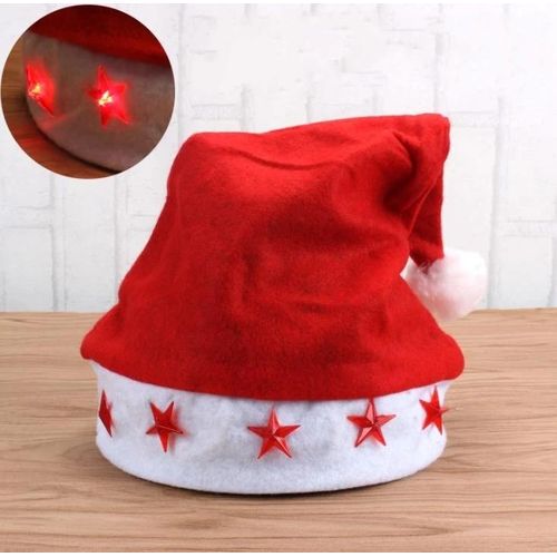 LED Christmas Hat – Light-Up Santa Hat for Adults & Kids