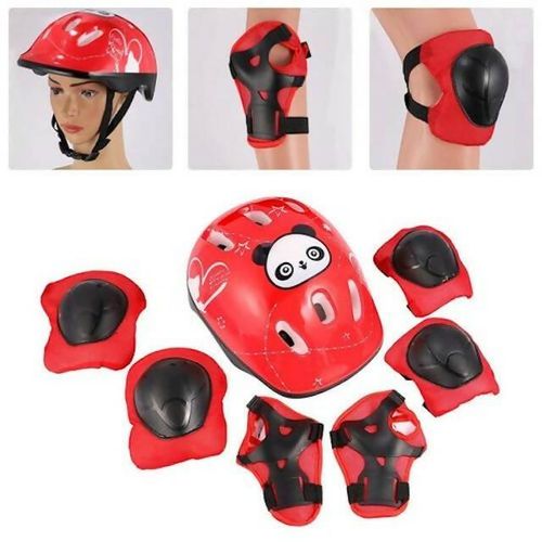 7 Pcs Cycling and Skating Protective Gears and Helmet, Knee Pads, Elbow Pads and Hand pads