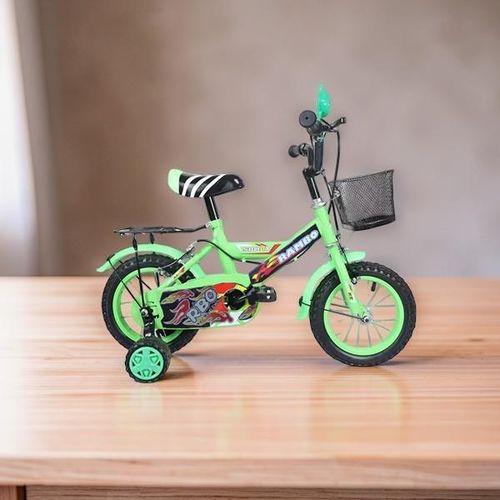 Top Quality Comfy Seat Sturdy Frame Green Size 12 Inch 2-4 years Old 85100 cm Children Kids Bike Bicycle with Stabilizer Front Basket