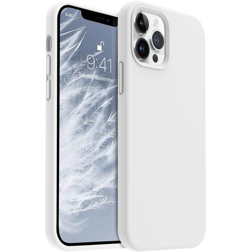 Soft Silicone Slim Fit Cover Anti-Scratch Shockproof Case for Apple iPhone 16 Pro Max - White