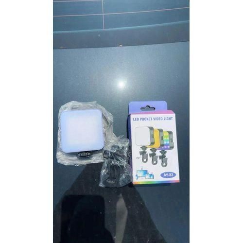 AY-83 RGB Mini Studio Light – Adjustable LED Pocket Lamp for Shooting