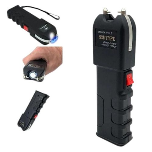 Electric Shock Flashlight Self-Defense Torch , Rechargeable Lithium Battery, Durable Aeronautical Aluminum Body for Personal Protection