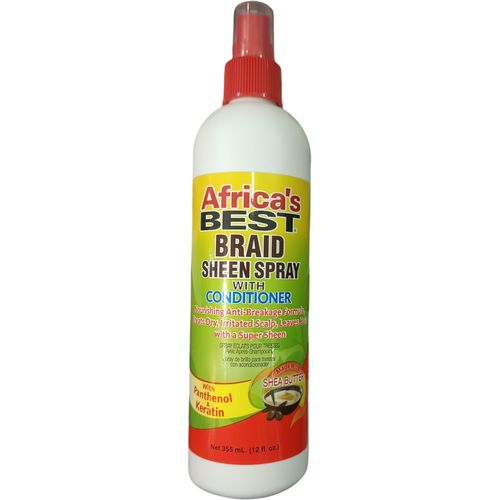 Braid SHEEN SPRAY With Conditioner, Nourishing Anti-Breakage Formula, Treats Dry, Irritated Scalp, Leaves Hair With A Super Sheen, Made With Shea Butter nk
