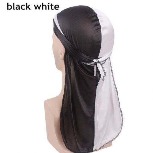Two Tonne Black Stretchy Silk Durag