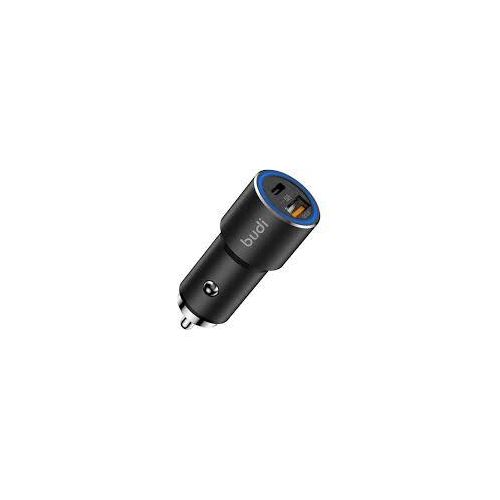 38W Fast Car Charger QC30 PD 20W Dual Port USB Car Charger Aluminum Shell Smart Fast Charging