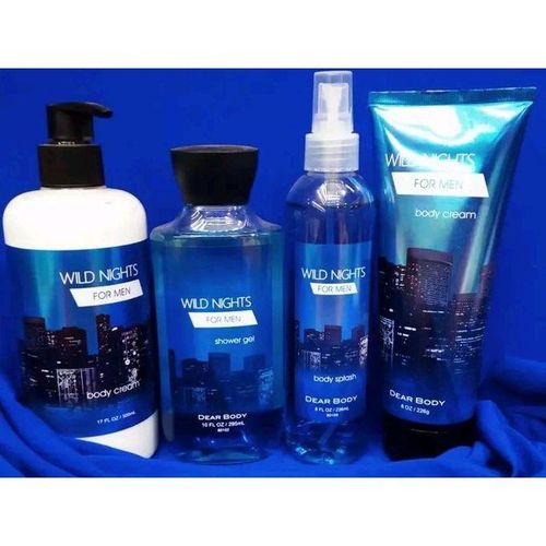 Wild Nights For Men 4in1 Pump Lotion, Splash, Gel & Cream