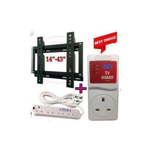 TV WALL MOUNT FOR 43 INCH VITRON TV HEAVY DUTY TV BRACKET 14 TO 43 INCH FREE TV PROTECTOR GUARD POWER EXTENSION FOR HOME USE