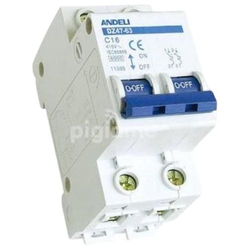 DOUBLE POLE CIRCUIT BREAKERS 2P 63A MCB