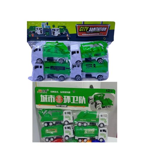 City Sanitation Truck Set (Pull-Back)