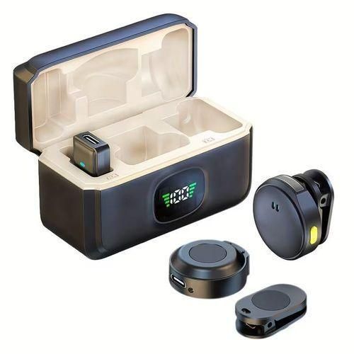 Dual Magnetic Wireless Button Microphone