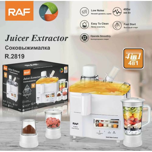 4 In 1 Food Processor -Veg & Fruits Juicer, Blender, Meat Grinder, Mill Chopper