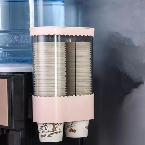 Twin Disposable Cups HolderDispenser Adhesive