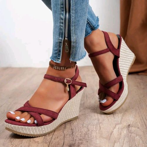 ladies cute comfortable wegde shoes