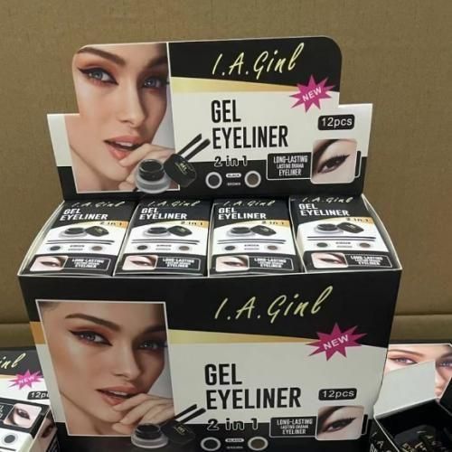 2in1 Longwear Waterproof Eyeliner/Eyebrows Gel(Black&Brown)