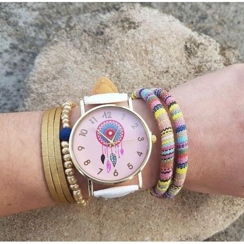 3 pcs Women easy to read strap watch