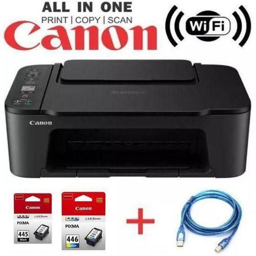Canon Inkjet Pixma TS3340 Wireless Plug Print Copy Scan color Printer - Black