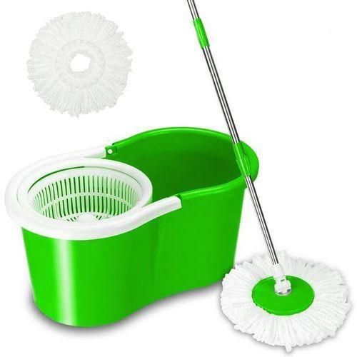 Mop And Bucket With Wringer Set,360° Mop And Bucket System With Extra Microfiber Mop Refills And 59 Extended Handle For Floor Cleaning, MULTICOLOR