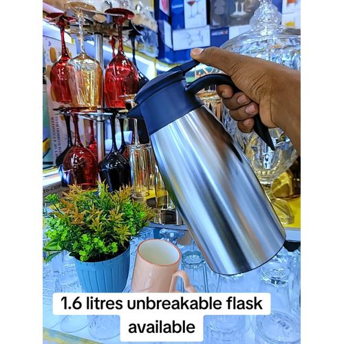 1.6 Litres Stainless Steel Vacuum Flask Thermos Bottle for Hot and Cold Drinks, Durable Insulated Travel Water Bottle for Office, Outdoor, and Home Use