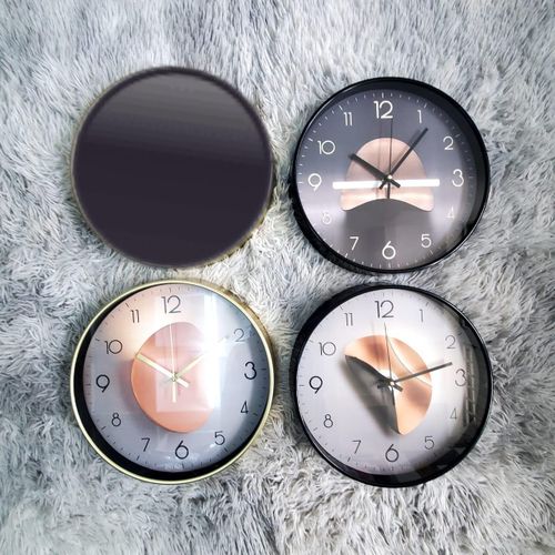 Luxury Decorative Wall Clock - 30cm Silent Movement Anti-Fog Acrylic - Multi-color