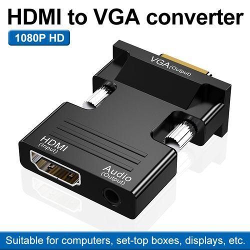 HDMI to VGA Converters Adapter Cable With Audio